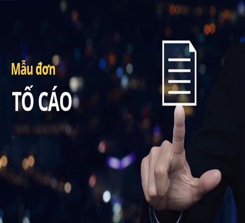 Mẫu đơn tố cáo